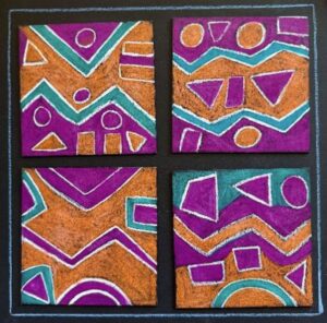 Student art project under the guidance of artist Dan Dakotas